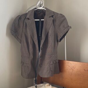 HeartSoul Charcoal Plaid Blouse and Pants